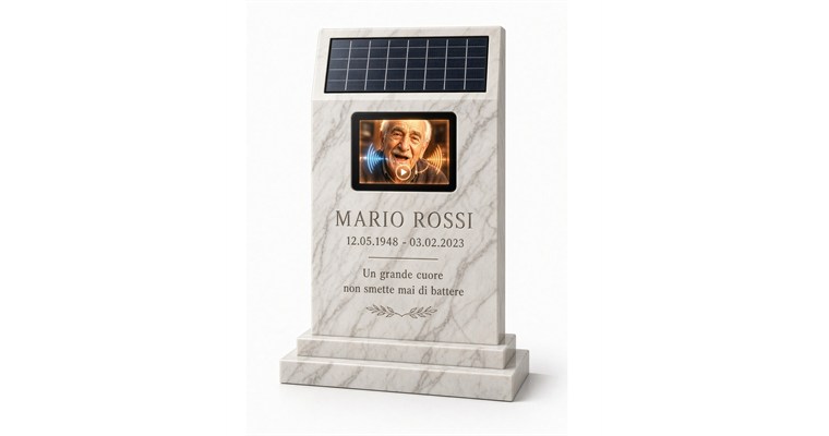 La lapide parlante fotovoltaica